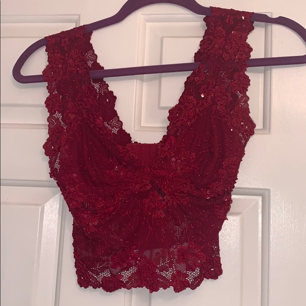 Beautiful sequins crop top